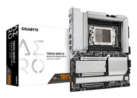 GIGABYTE TRX50 AERO D Mainboard - Unterstützt AMD Ryzen Threadripper 9000 Series CPUs, 16+8+4 Phases Digital VRM, up to 7800MHz DDR5 (OC), 3xPCIe 5.0 + 1xPCIe 4.0 M.2, Wi-Fi 7, 10GbE LAN, USB4