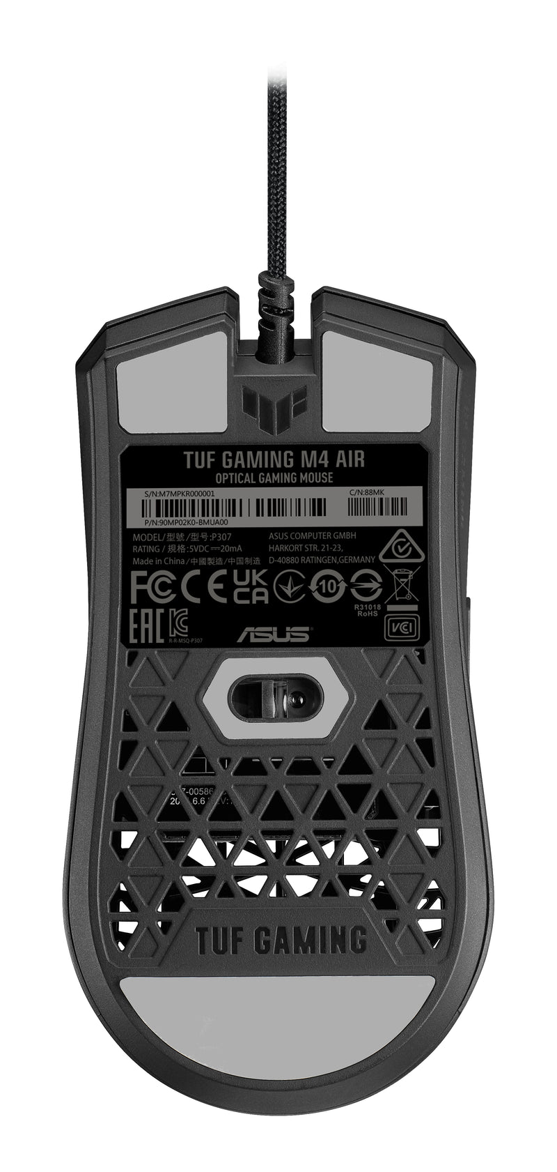 ASUS TUF Gaming M4 Air Maus Beidhändig USB Typ-A Optisch 16000 DPI