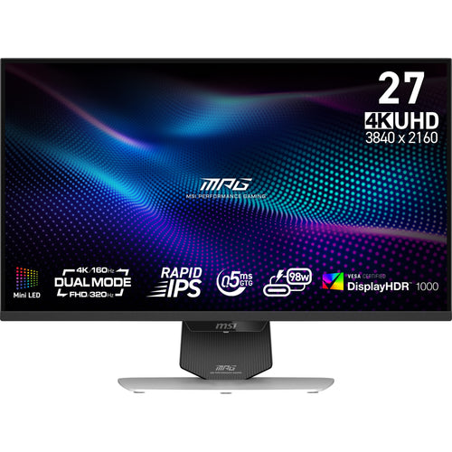 MSI MPG 274URDFWDE E16M Computerbildschirm 68,6 cm (27") 3840 x 2160 Pixel 4K Ultra HD LED Schwarz, Weiß