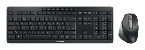CHERRY Stream desktop ultimate Tastatur Maus enthalten Heimbüro USB + RF Wireless + Bluetooth QWERTZ Deutsch Schwarz