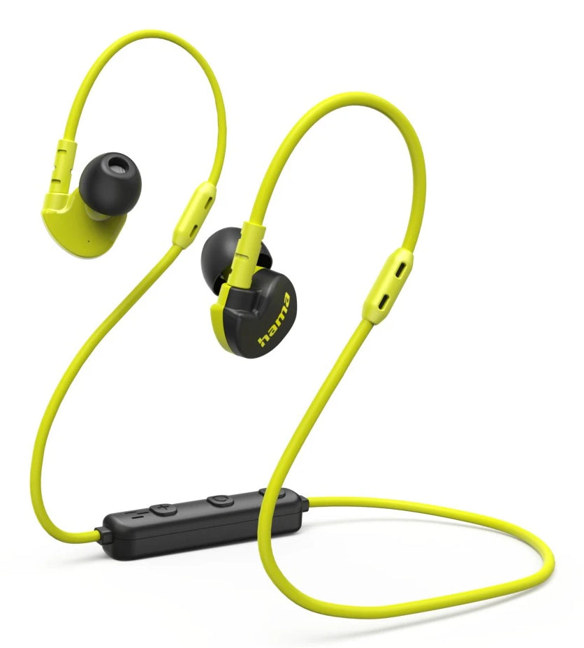 Hama Freedom Athletics III Kopfhörer Kabellos Ohrbügel, im Ohr Sport Bluetooth Schwarz, Gelb
