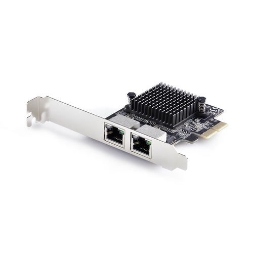 StarTech.com 2-Port 5 Gbit Netzwerkkarte, PCI Express NIC, Realtek RTL8126, Windows und Linux Multi-Gigabit LAN Karte 10M, 100M, 1G, 2.5G, 5G, TAA Konform