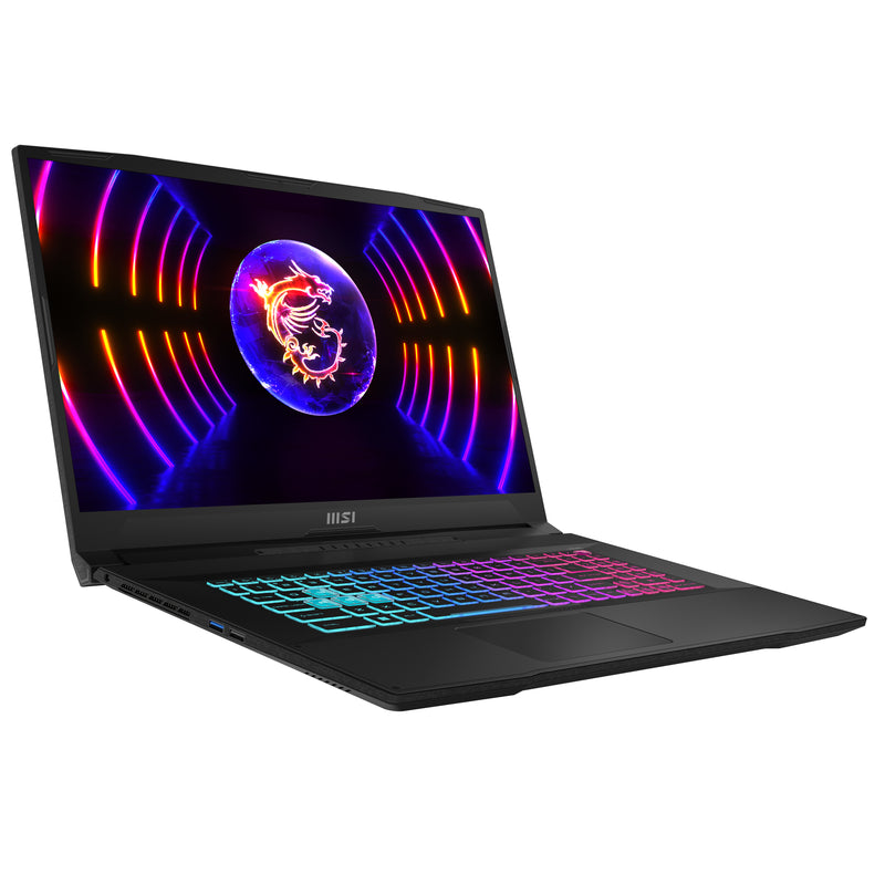 MSI Katana 17 B13VFK-1011 Intel® Core™ i7 i7-13620H Laptop 43,9 cm (17.3") Full HD 16 GB DDR5-SDRAM 1 TB SSD NVIDIA GeForce RTX 4060 Wi-Fi 6 (802.11ax) FreeDOS Schwarz