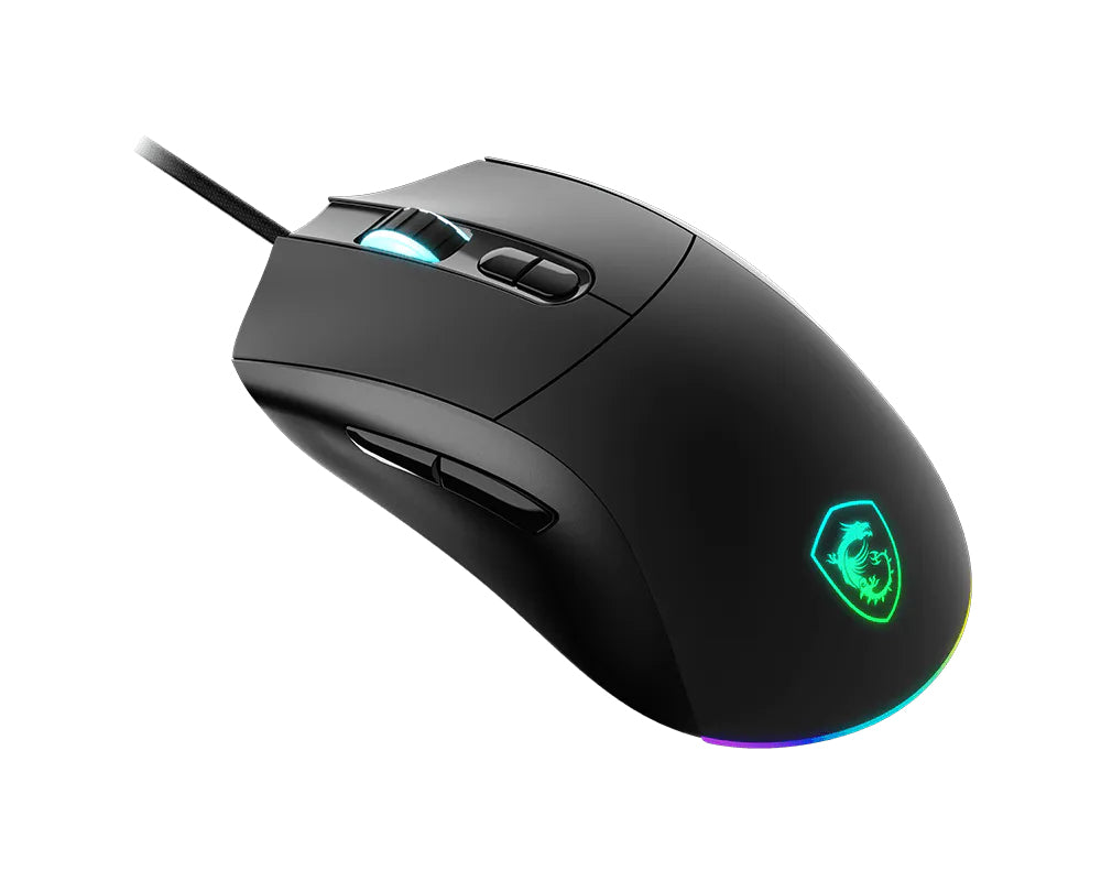 MSI FORGE GM320 Maus Gaming Beidhändig USB Typ-A Optisch 12800 DPI