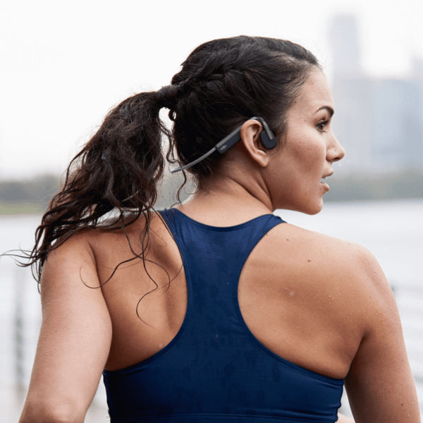 SHOKZ OpenMove Kopfhörer Kabellos Nackenband Sport Bluetooth Grau