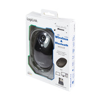 LogiLink ID0204 Maus Büro Beidhändig RF Wireless + Bluetooth 1600 DPI
