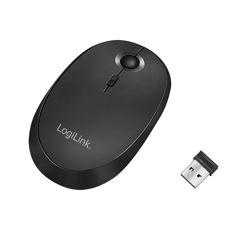 LogiLink ID0204 Maus Büro Beidhändig RF Wireless + Bluetooth 1600 DPI