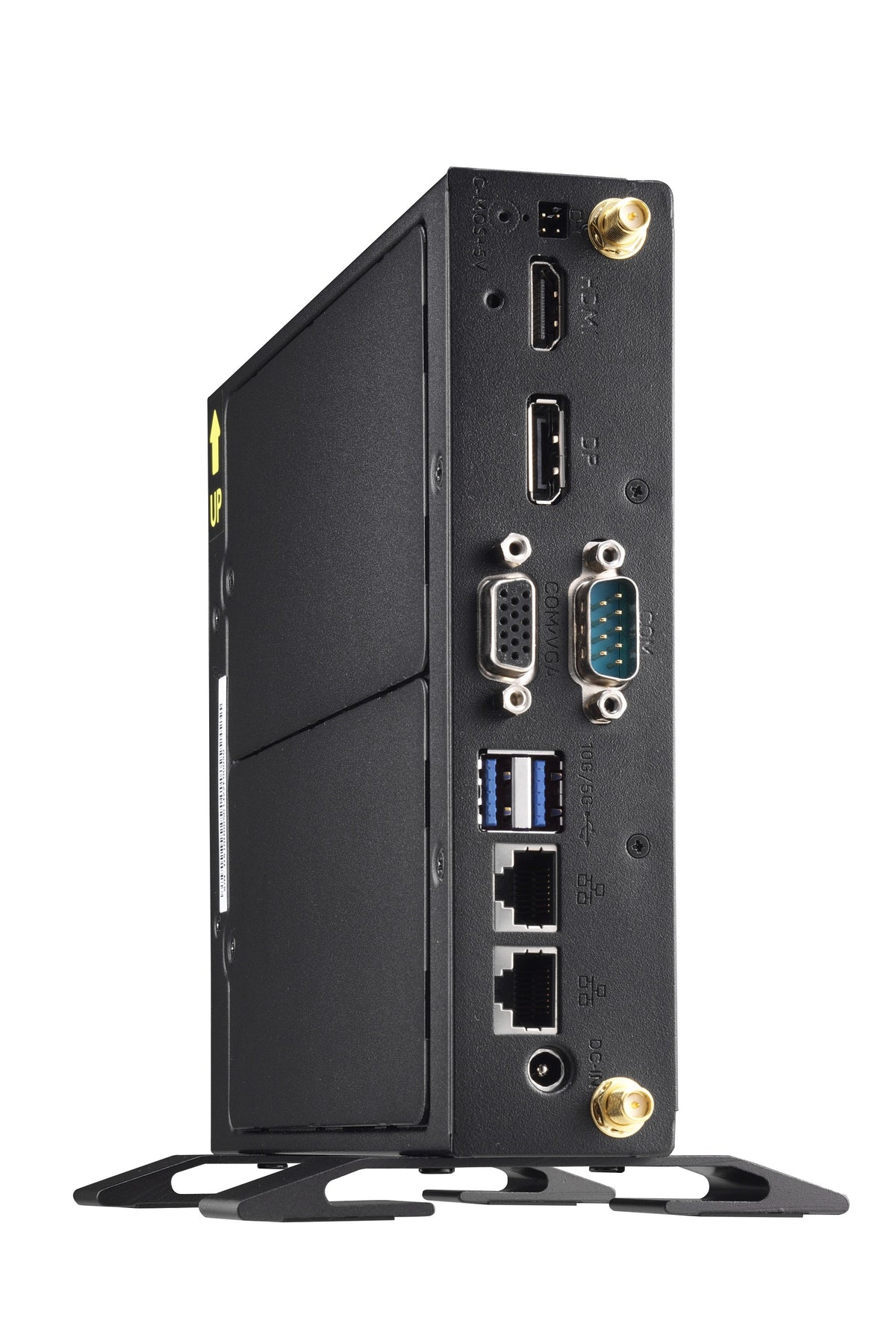 Shuttle XPC slim Barebone DS20UV2, Celeron 5205U, 1xHDMI, 1xDP, 1xVGA, 2xLAN (1xGbit, 1x2.5Gbit), 1xCOM, 8xUSB, lüfterlos, 24/7 Dauerbetrieb