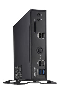 Shuttle XPC slim Barebone DS20UV2, Celeron 5205U, 1xHDMI, 1xDP, 1xVGA, 2xLAN (1xGbit, 1x2.5Gbit), 1xCOM, 8xUSB, lüfterlos, 24/7 Dauerbetrieb