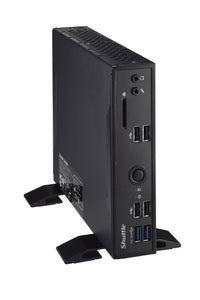 Shuttle XPC slim Barebone DS20UV2, Celeron 5205U, 1xHDMI, 1xDP, 1xVGA, 2xLAN (1xGbit, 1x2.5Gbit), 1xCOM, 8xUSB, lüfterlos, 24/7 Dauerbetrieb