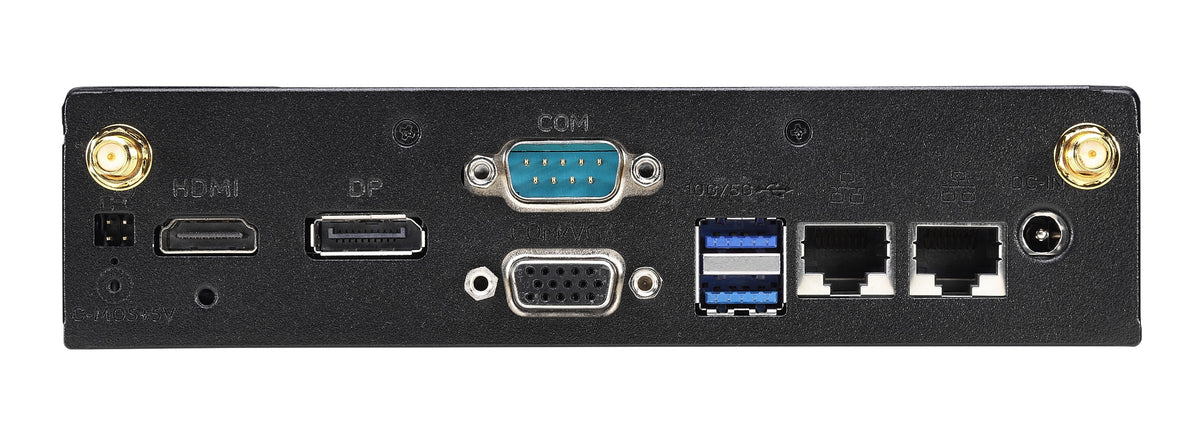 Shuttle XPC slim Barebone DS20UV2, Celeron 5205U, 1xHDMI, 1xDP, 1xVGA, 2xLAN (1xGbit, 1x2.5Gbit), 1xCOM, 8xUSB, lüfterlos, 24/7 Dauerbetrieb