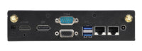 Shuttle XPC slim Barebone DS20UV2, Celeron 5205U, 1xHDMI, 1xDP, 1xVGA, 2xLAN (1xGbit, 1x2.5Gbit), 1xCOM, 8xUSB, lüfterlos, 24/7 Dauerbetrieb