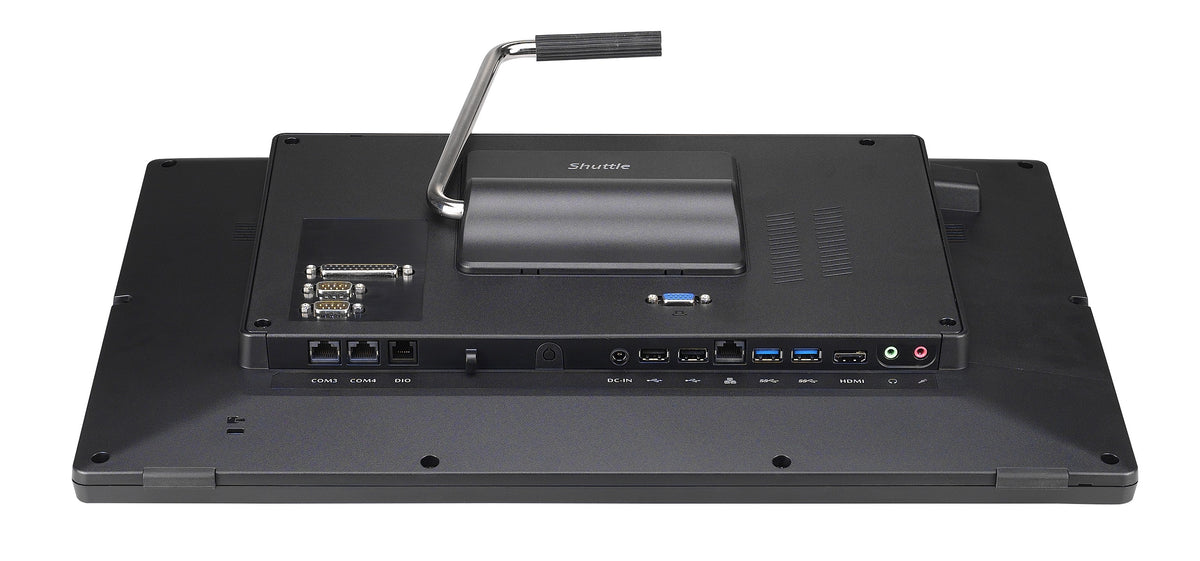 Shuttle XPC All-In-One System POS P920 Intel® Celeron® 5205U 49,5 cm (19.5") 1600 x 900 Pixel Touchscreen All-in-One-PC 4 GB DDR4-SDRAM 128 GB SSD Wi-Fi 5 (802.11ac) Schwarz