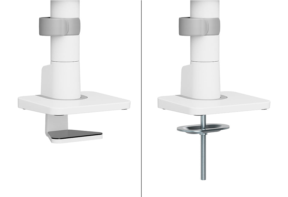Neomounts DS65S-950WH2 Monitorarm 24-34" - Gasfeder - Topfix - mehrfach verstellbar - 180°-Stopp