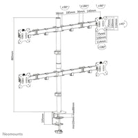 Neomounts FPMA-D550D4BLACK Monitorarm 13-32"