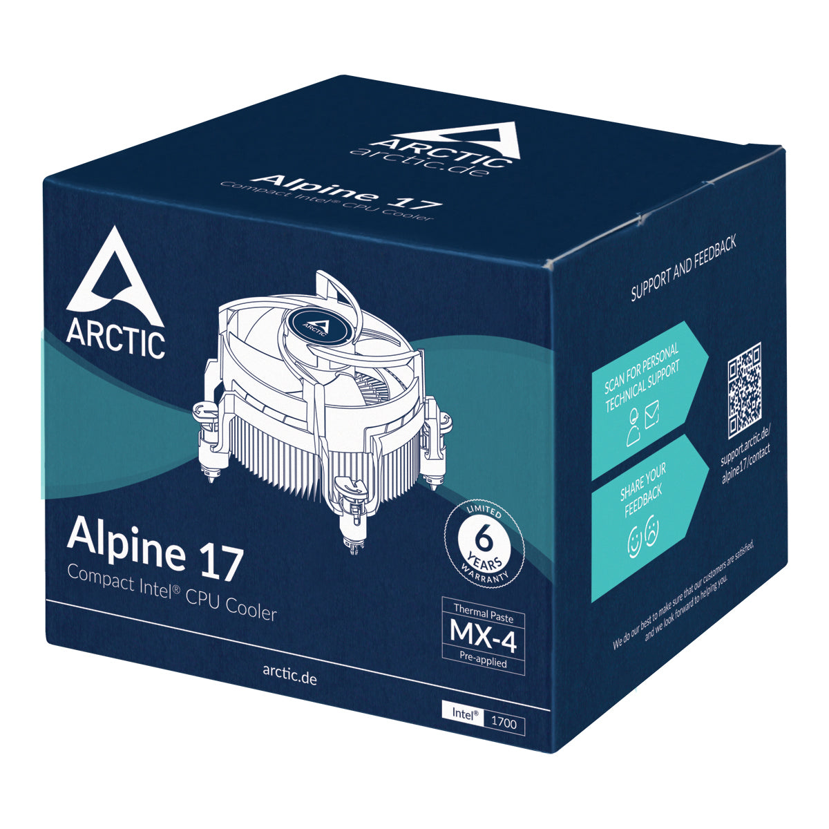 ARCTIC Alpine 17 - Kompakter Intel CPU Kühler