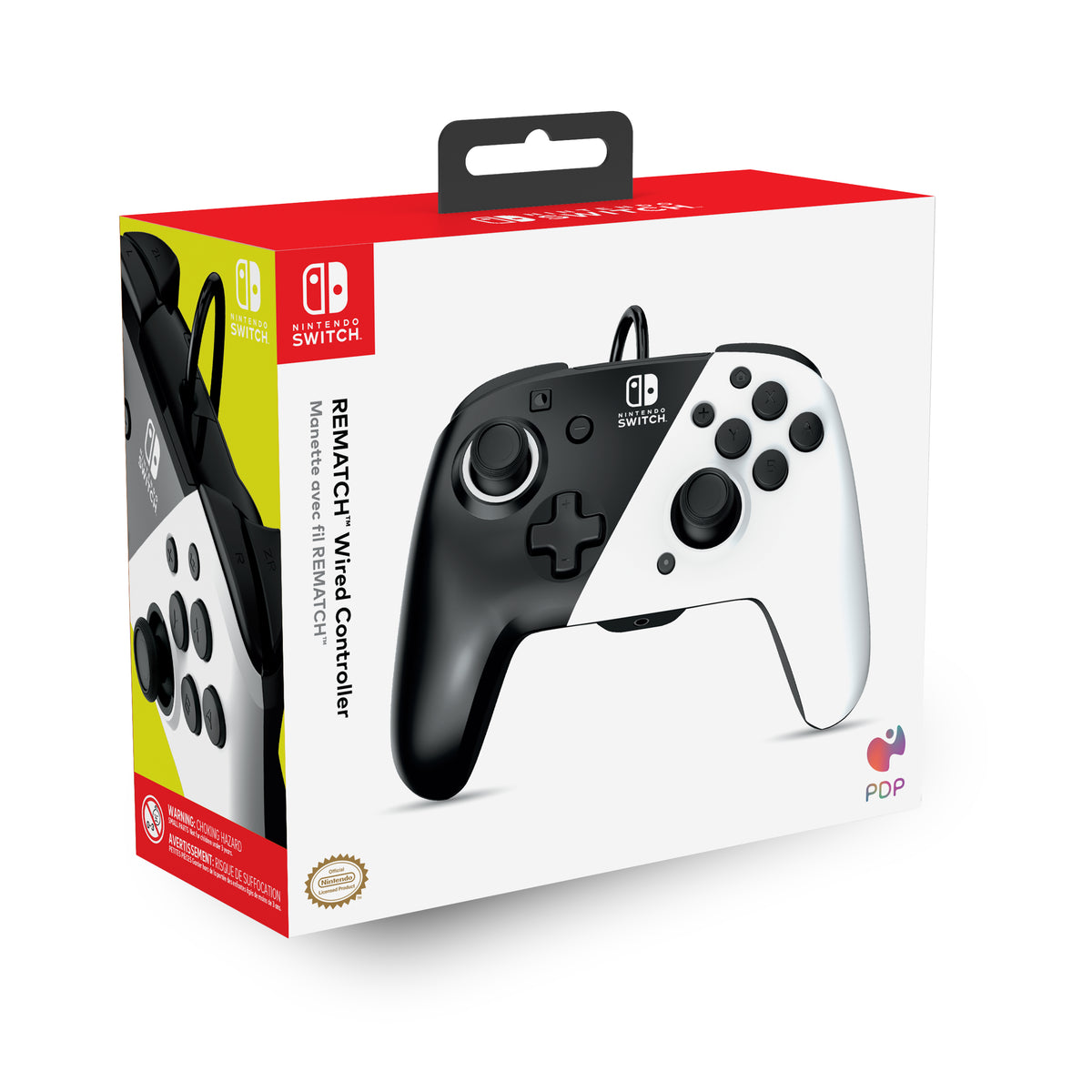 PDP OLED Rematch Schwarz, Weiß USB Gamepad Analog / Digital Nintendo Switch, Nintendo Switch OLED