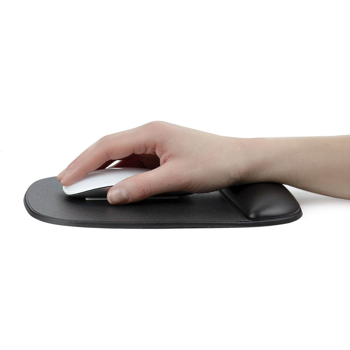 StarTech.com Ergonomisches Mauspad mit Gelkissen, 17x18x2cm, Gepolstertes Gel Mauspad für ergonomischer Arbeitsplatz mit Handgelenkauflage und rutschfeste PU-Basis unterlage