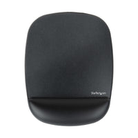 StarTech.com Ergonomisches Mauspad mit Gelkissen, 17x18x2cm, Gepolstertes Gel Mauspad für ergonomischer Arbeitsplatz mit Handgelenkauflage und rutschfeste PU-Basis unterlage
