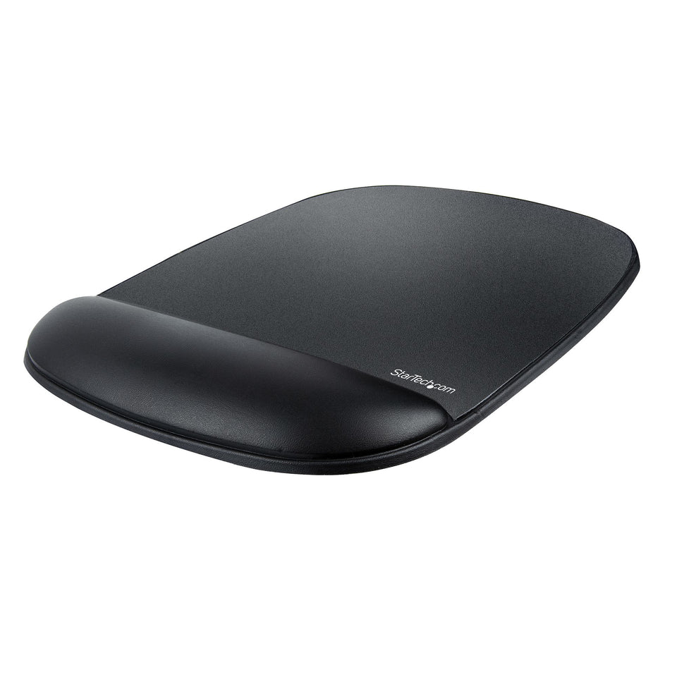 StarTech.com Tapis de Souris Ergonomique avec Repose-Poignet en Gel, 17x18x2cm, Tapis de Souris Rembourré en Gel pour Poste de Travail Ergonomique avec Repose-Poignet et Base Antidérapante en PU