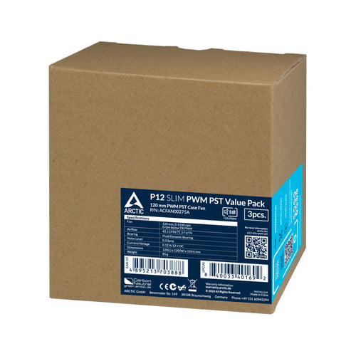 K ARCTIC Kühler P12 SLIM PWM PST 3pcs Value Pack