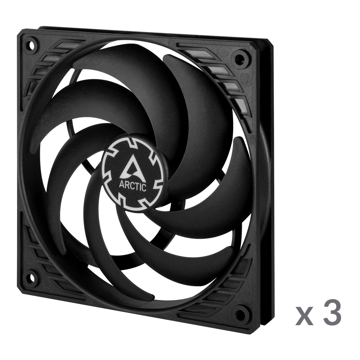 ARCTIC P12 Slim PWM PST 120 mm PWM Lüfter optimiert für statischen Druck mit integriertem Y-Kabel