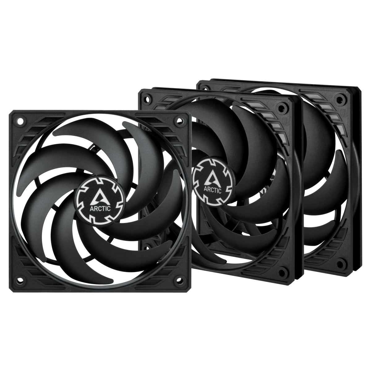ARCTIC P12 Slim PWM PST 120 mm PWM Lüfter optimiert für statischen Druck mit integriertem Y-Kabel