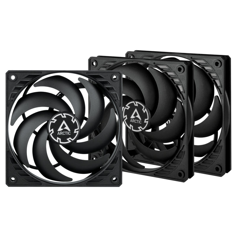 ARCTIC P12 Slim PWM PST 120 mm PWM Lüfter optimiert für statischen Druck mit integriertem Y-Kabel