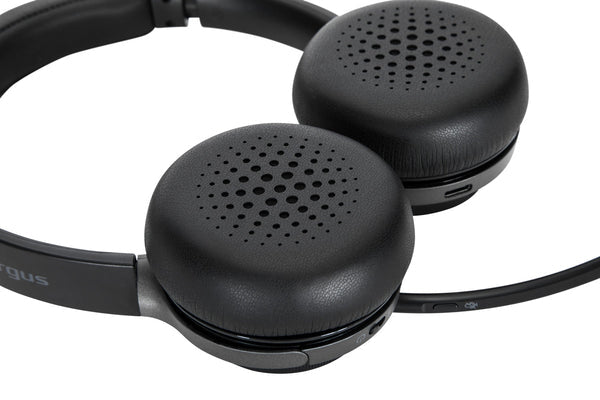 Targus AEH104GL Kopfhörer & Headset Verkabelt & Kabellos Kopfband Anrufe/Musik USB Typ-C Bluetooth Schwarz