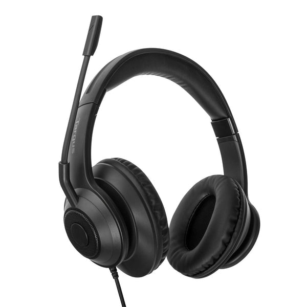 Targus AEH102GL Kopfhörer & Headset Kabelgebunden Kopfband Anrufe/Musik USB Typ-A Schwarz