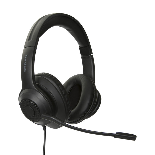 Targus AEH102GL Kopfhörer & Headset Kabelgebunden Kopfband Anrufe/Musik USB Typ-A Schwarz