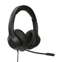 Targus AEH102GL Kopfhörer & Headset Kabelgebunden Kopfband Anrufe/Musik USB Typ-A Schwarz