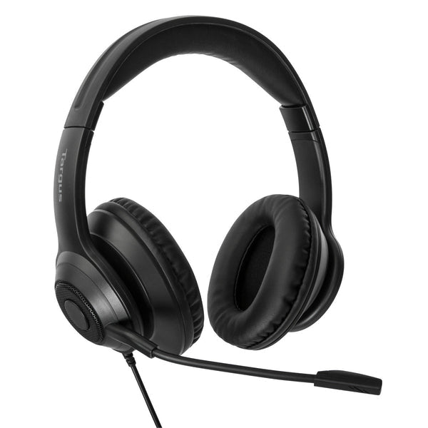 Targus AEH102GL Kopfhörer & Headset Kabelgebunden Kopfband Anrufe/Musik USB Typ-A Schwarz