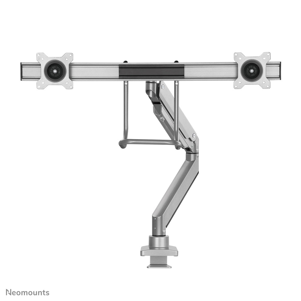 Neomounts NM-D775DXSILVER Monitorarm 10-32" - Gasfeder - Topfix - 180°-Stopp