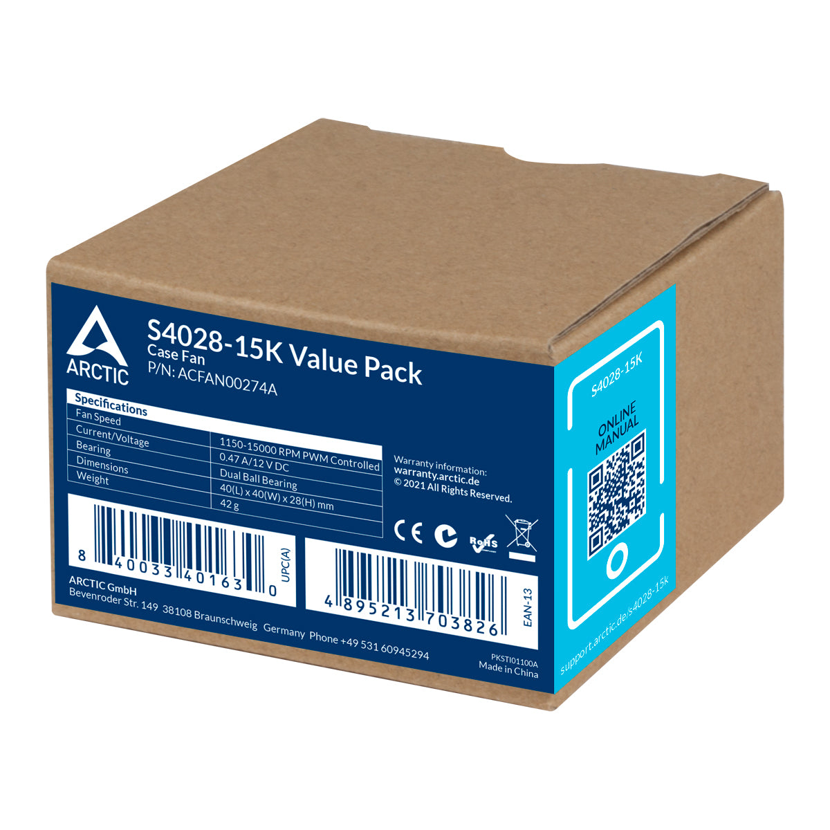 ARCTIC S4028-15K - 40 mm Server Lüfter | Value Pack