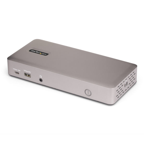 StarTech.com USB-C Docking Station (USB4), Triple 4K60Hz Monitor DisplayPort or HDMI, 100W Laptop Charging, 2.5GbE, Notebook Dock, Thunderbolt 4, Not for macOS, Driverless