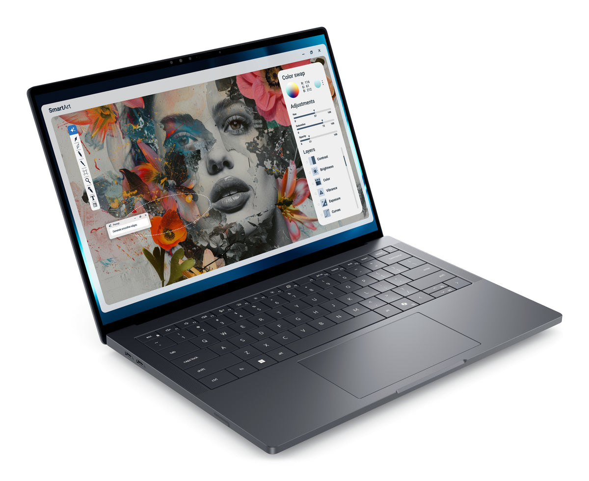 DELL Pro Precision 7 14 PW714260 Copilot+ PC Intel Core Ultra 7 366H Mobiler Arbeitsplatz 35,6 cm (14") Full HD+ 32 GB LPDDR5x-SDRAM 1 TB SSD NVIDIA RTX PRO 1000 Blackwell Wi-Fi 7 (802.11be) Windows 11 Pro Grau Schweiz