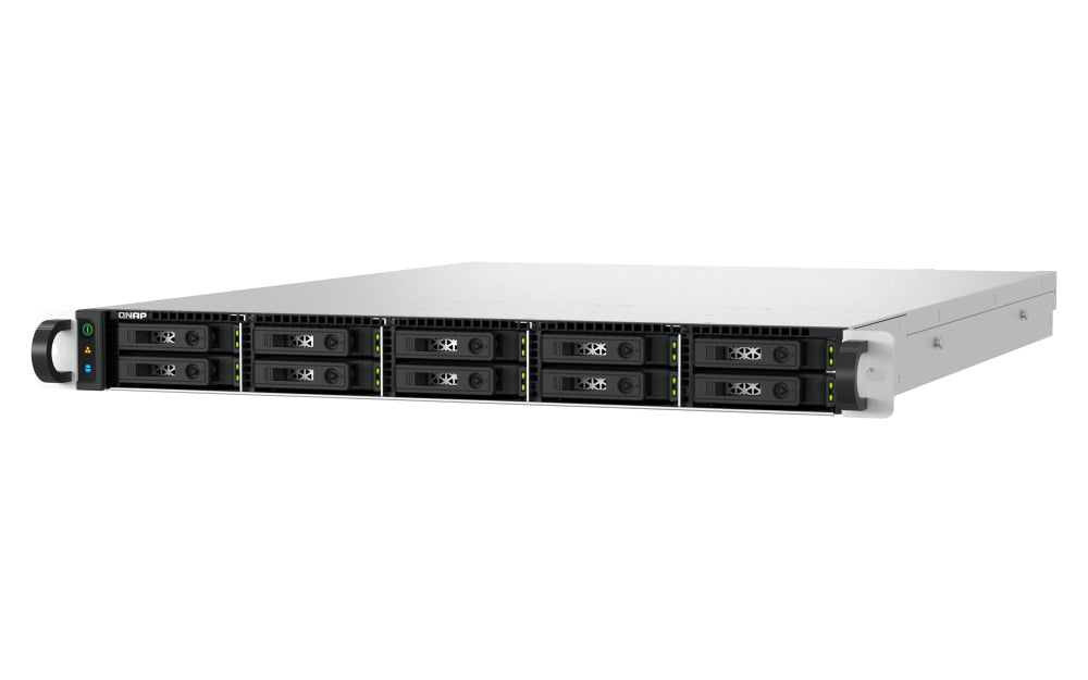 QNAP TS-h1077AFU-R7-32G NAS Rack (1U) AMD Ryzen™ 7 32 GB DDR5 0 TB QNAP QTS Schwarz, Grau