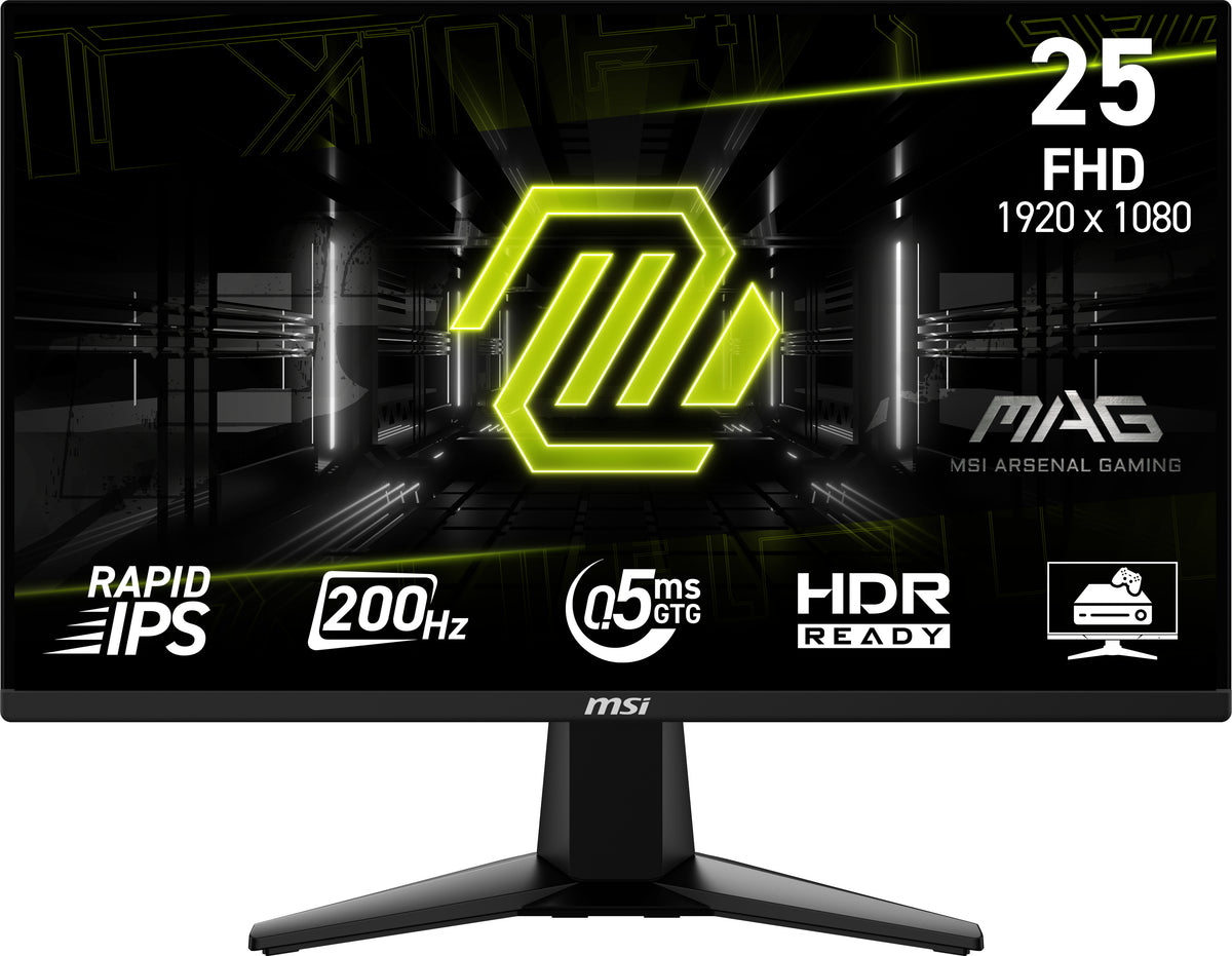 MSI MAG 255F E20 Computerbildschirm 62,2 cm (24.5") 1920 x 1080 Pixel Full HD LCD Schwarz