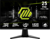 MSI MAG 255F E20 Computerbildschirm 62,2 cm (24.5") 1920 x 1080 Pixel Full HD LCD Schwarz