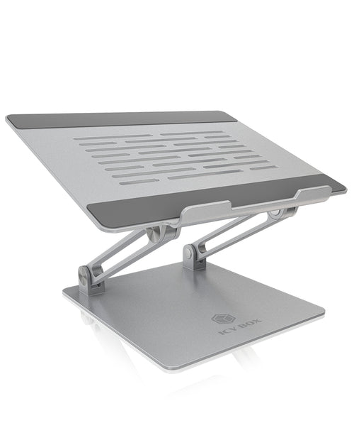 ICY BOX IB-NH300, Notebookhalter höhenverstellbar, Aluminium, für Notebooks bis 17" (43 cm)