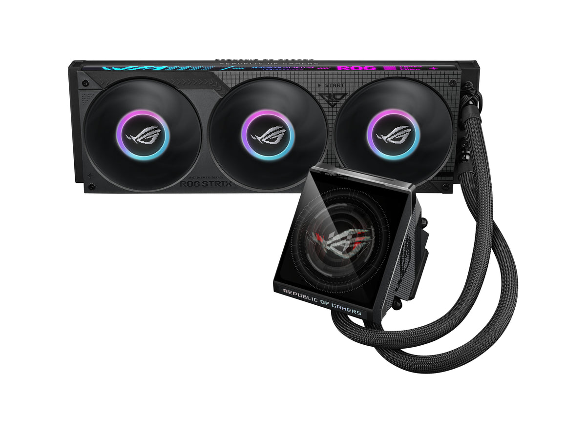 ASUS ROG Strix LC IV 360 ARGB LCD Prozessor Flüssigkeitskühlung 12 cm Schwarz