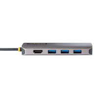 StarTech.com USB C Multiport Adapter, 4K 60Hz HDMI Anschluss, 5Gbit/s USB-A Hub, USB C auf HDMI, 100W PD, GbE, SD/MicroSD, 30cm Kabel, Reiseadapter, Thunderbolt 3 Dockingstation