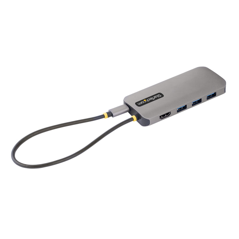 StarTech.com USB C Multiport Adapter, 4K 60Hz HDMI Anschluss, 5Gbit/s USB-A Hub, USB C auf HDMI, 100W PD, GbE, SD/MicroSD, 30cm Kabel, Reiseadapter, Thunderbolt 3 Dockingstation