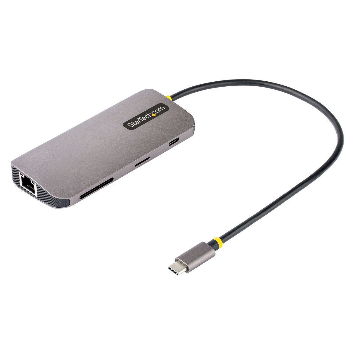 Adaptateur multiport USB C StarTech.com, port HDMI 4K 60Hz, concentrateur USB-A 5 Gbit/s, USB C vers HDMI, PD 100W, GbE, SD/MicroSD, câble de 30 cm, adaptateur de voyage, station d'accueil Thunderbolt 3