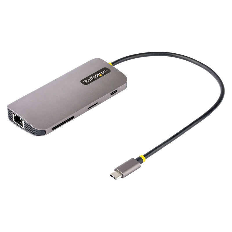 StarTech.com USB C Multiport Adapter, 4K 60Hz HDMI Anschluss, 5Gbit/s USB-A Hub, USB C auf HDMI, 100W PD, GbE, SD/MicroSD, 30cm Kabel, Reiseadapter, Thunderbolt 3 Dockingstation