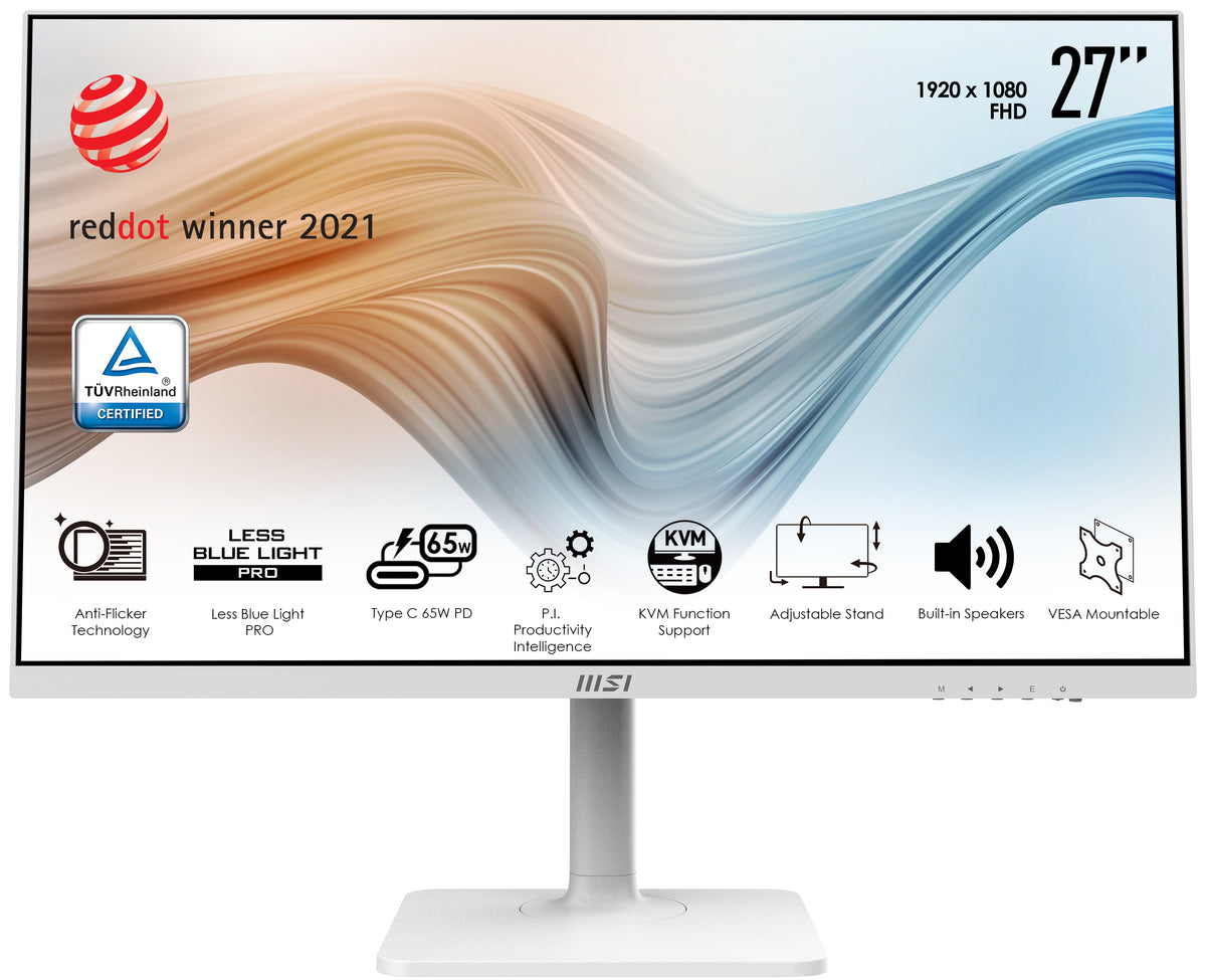 MSI Modern MD272PWDE Computerbildschirm 68,6 cm (27") 1920 x 1080 Pixel Full HD Weiß