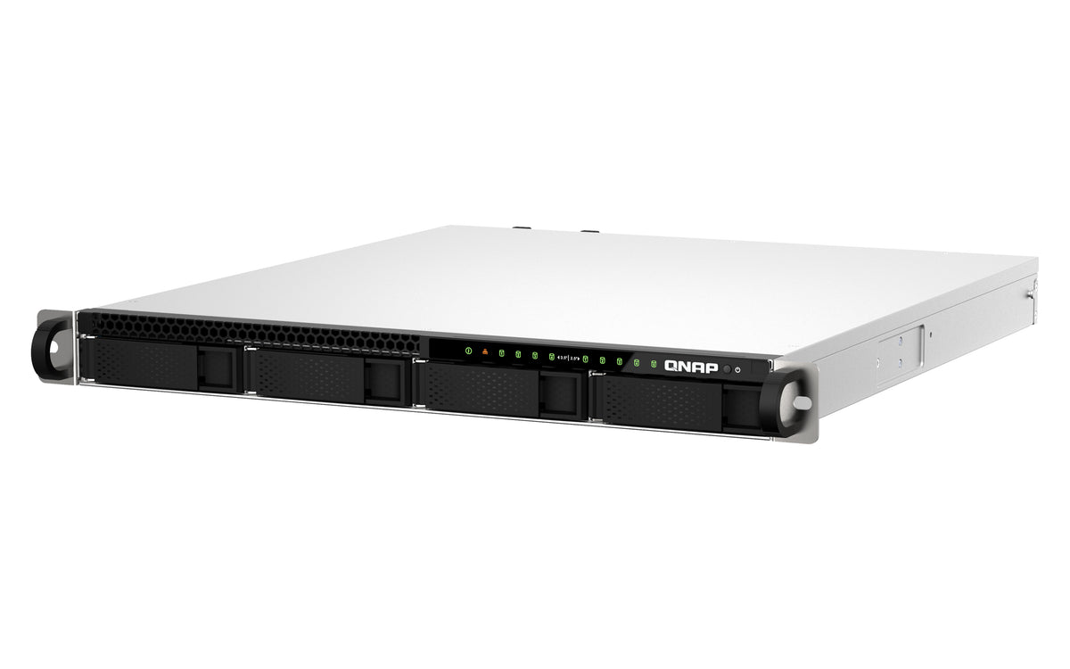 QNAP TS-h987XU-RP NAS Rack (1U) Intel Xeon E E-2334 16 GB DDR4 QuTS hero Schwarz, Silber