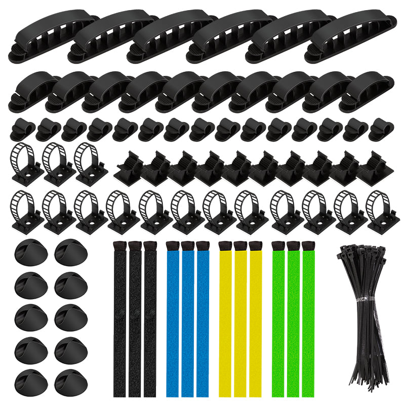 LogiLink KAB0084 Kabel-Organizer Universal Kabelklemme Mehrfarbig 128 Stück(e)
