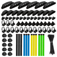LogiLink KAB0084 Kabel-Organizer Universal Kabelklemme Mehrfarbig 128 Stück(e)